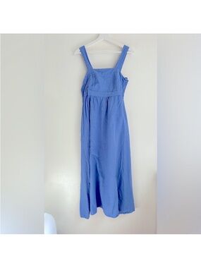 Spighe di Lino periwinkle blue linen dress